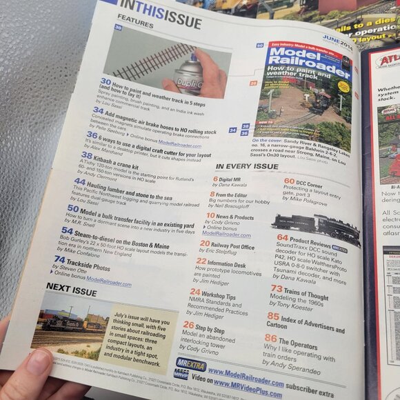 Model Railroader Magazine LOT of 6 ISSUES from 2014 for Model Trains - Picture 7 of 13